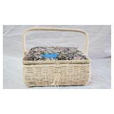 Sewing Basket w/Contents 5'Hx10.5'×7.5'