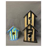 Purdue Wooden Birdhouse & Ceramic Birdhouse
