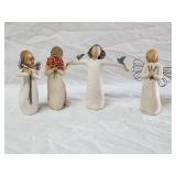 (4) Pc Willow Tree Figurines 5'H