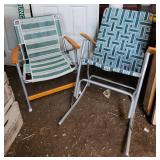 Vintage Folding Lawn Chairs 19.5'