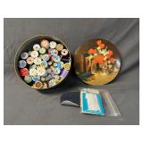 Tin with Sewing Thread