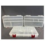 3 Plano Pro-Latch Organizers- 9x14x2'