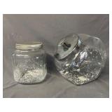 2 Glass Storage Containers