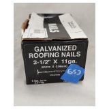 (5)lb New 11g  Galvanized Roofing Nails 2.5'