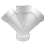 (4) Charlotte Pipe 4-inch PVC DWV Double Wye
