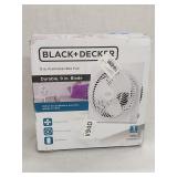 NIB Black & Decker 9' Frameless Box Fan 3 Speed