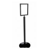 Sign Holder: 8.5x11ï¿½ Frame, Steel, 46ï¿½ Ht