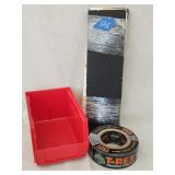 Plastic Bin, TRex Duct Tape & 40Grit Sheets