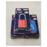 (3)New Abus Lock/Key 2.5'L