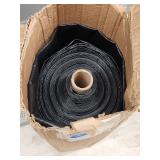 Large Roll of Black Plastic Sheeting 36'