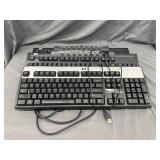 (3) HP Wired USB Keyboards