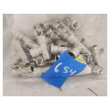 Bag of Legris Metal Pipe Tee 1/8'