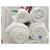 (4) White Duvet -Various Sizes Including Queen