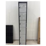HALLOWELL Box Locker: 12 in x 18 in x 72 in
