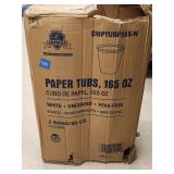 (100)pcs New Empress 165oz Paper Tubs