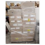 Ceiling tile assortment on skid 24' x 24' tiles