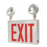 Exit Sign with Emergency Lights