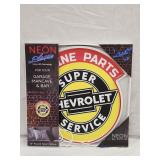 NIB Chevy Parts Neon Plaque 16'