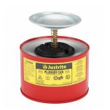 JUSTRITE Plunger Can: 1/2 gal Capacity