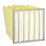 Pocket Air Filter: 24 in x 24 in x 10 in, 4PK