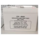 New 12V-60ah Battery 6.89 in Ht, 6.63 in Wd