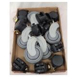 Flat of Casters Rubber/Plastic