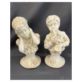 U. Kendrick Universal Statuary Boy & Girl Busts