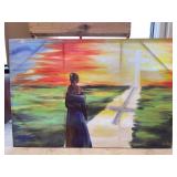 Religious Print on Canvas 40' x 60'
