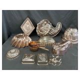 Copper-Tone Aluminum Molds & Measuring Cups