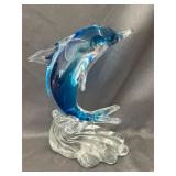Glass Dolphin Sculpture