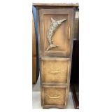 Coastal-Style Storage Cabinet- 13.5x13.5x41.5'