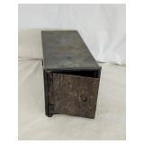 Antique Industrial Steel Bank Safe