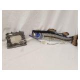 Wood Fish Clock & Metal Fish Pic Frame