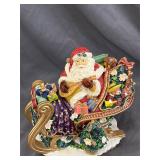 'Santa With Open Sleigh' Musical Figurine