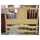 Vintage MCM Twin Headboard/Footboard/Rails