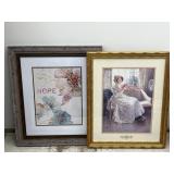 'Spiced Nature VI' & 'A Quiet Read' Framed Artwork