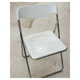 Retro Style Folding Plastic/Metal Chair 30'H
