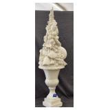 Antiqued Seashell Resin Topiary 32'H