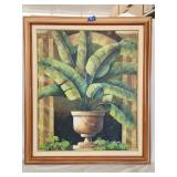 'Amethyst Palms' R. Wilcox Signed Oil Painting