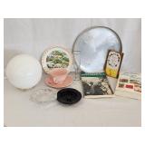 Vintage Home Goods Lot Including Souvenir Plate