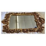 Ornate Vintage Framed Mirror 36'x22'