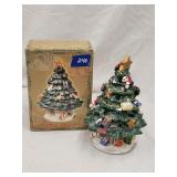 Ceramic Cracker Barrel Votive Holder 8'H