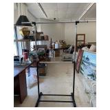 Dual Rod Expandable Garment Rack with Wheels