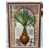 Potted Palm Tree Painting by R. Wilcox