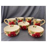 Maxcera Corp 'Poppies' Mugs & Soup/Cereal Bowls