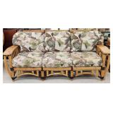 Vintage Bamboo Style Couch