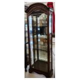 Etched Glass Lighted Curio Cabinet 76'Hx26'×11'