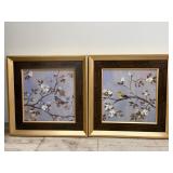 Birds in Bloom Wall Art- 18x18x1.25'