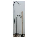 2 - Shepherd's Hooks (36' & 52') & 48' Shrub Rake