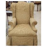 Beige Wingback Chair 44'Hx32'×40'